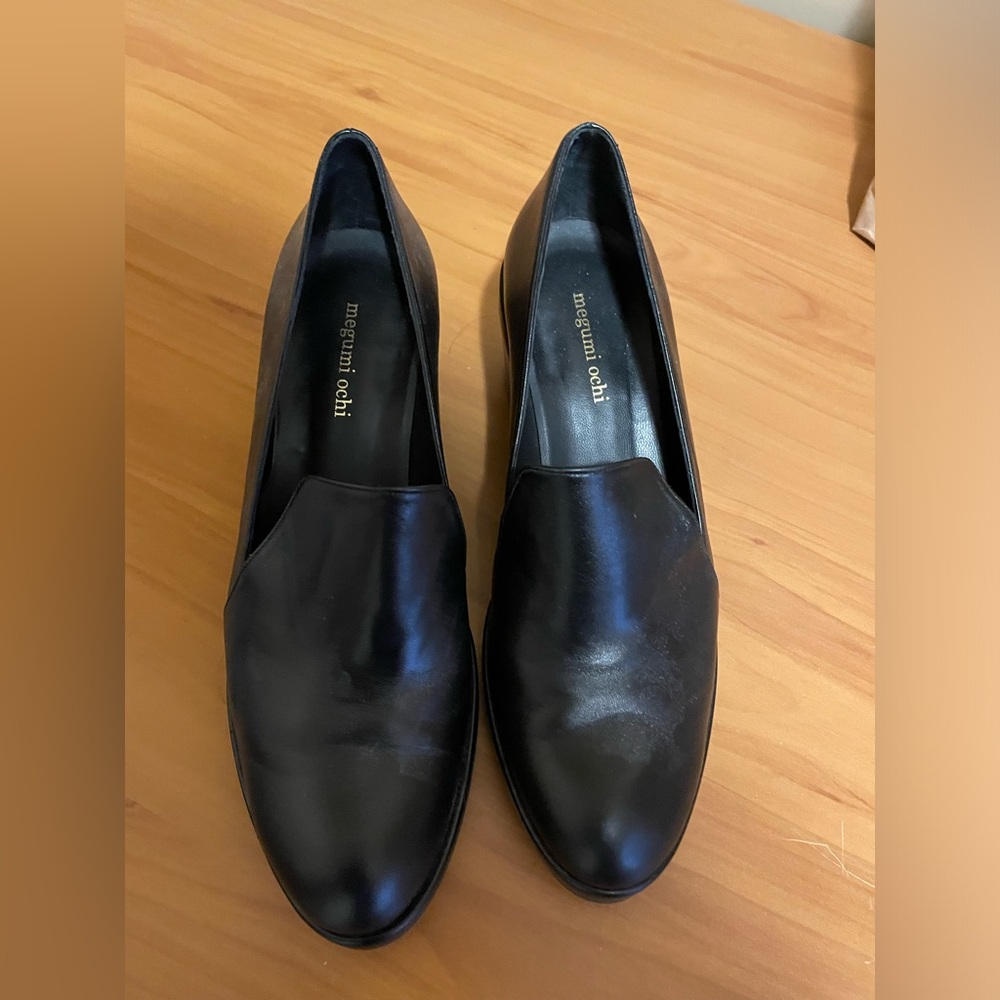 Megumi Ochi Leather Block Heel NIB offers considered